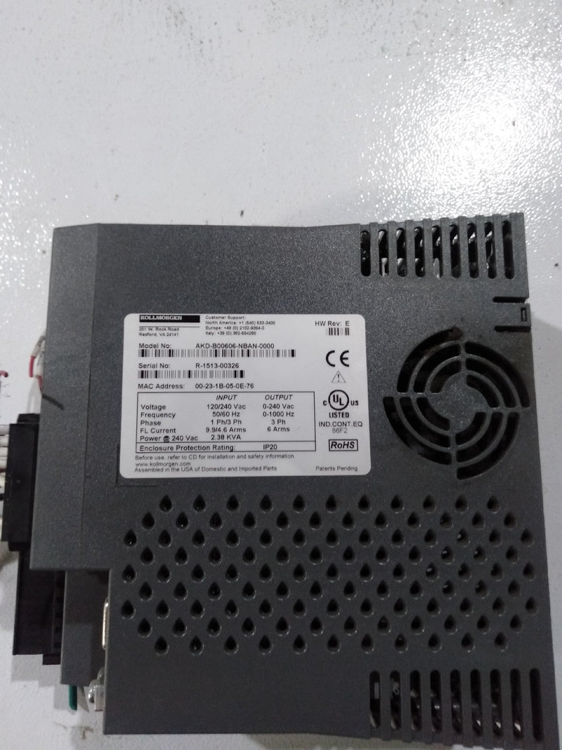 AKD-B00606-NBAN-0000 Kollmorgen Servo Drive AKD Series fast ship with warranty