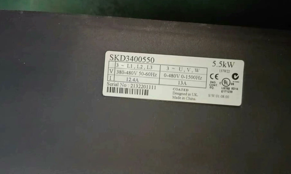 全新 ONE 艾默生变频器 Control Technique SKD3400550 380V 5.5KW