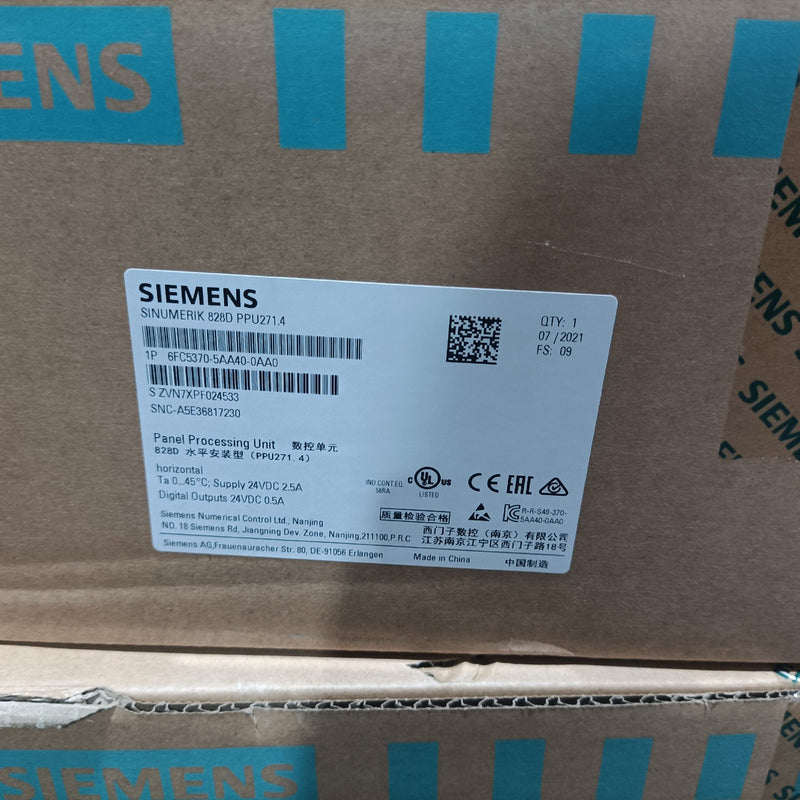 6FC5370-5AA40-0AA0 Siemens PPU271.4 CNC Unit Brand New Fast Shipping Via DHL