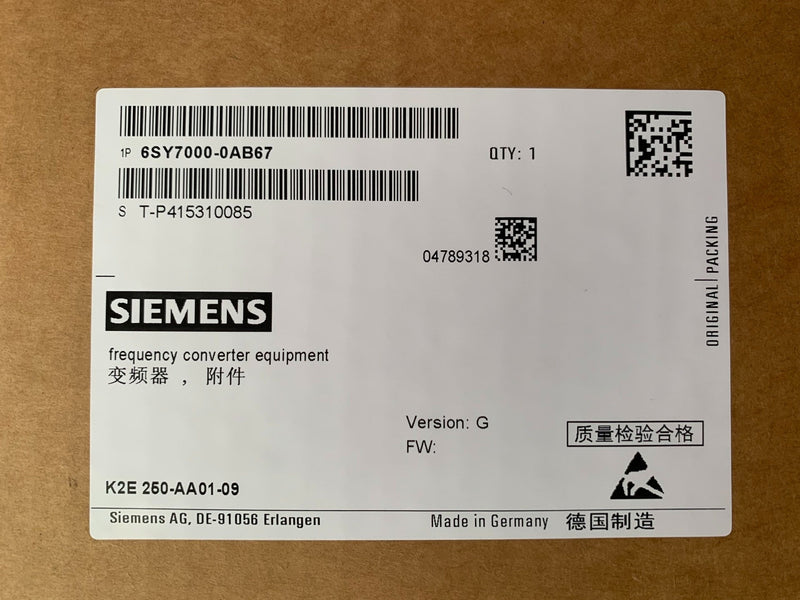 1pc for SIEMENS 6SY7000-0AB67 K2E250-AA01-09 fan by DHL or EMS