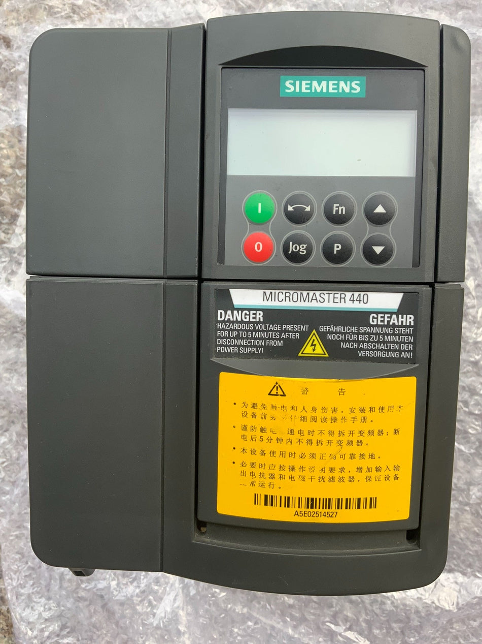 全新带盒西门子 6SE6440-2UD22-2BA1 MM440 变频器 2.2KW 3AC
