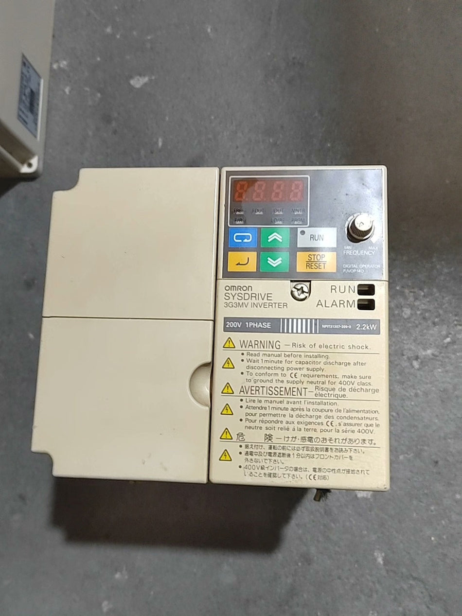 1pcs Used 3G3MV-AB022 220V 2.2KW Yaskawa