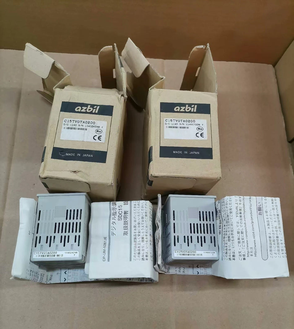 Controlador de temperatura Azbil C15TV0TA0200 1 unidade novo em caixa, envio grátis A06