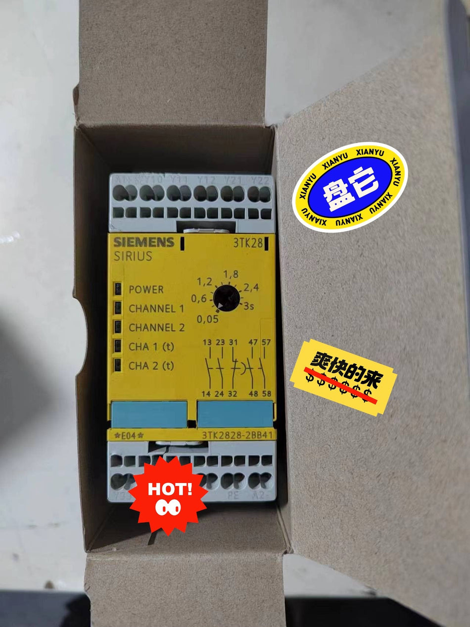 UM RELÉ DE SEGURANÇA SIGUARD SIRIUS USADO Siemens 3TK2828-2BB41