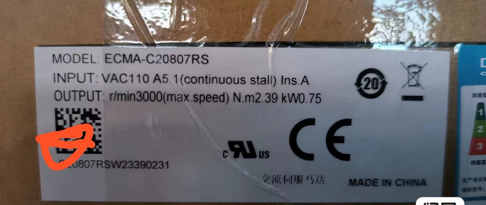 1 件适用于 Delta ASD-B2-0721-B+ECMA-C20807RS 全新