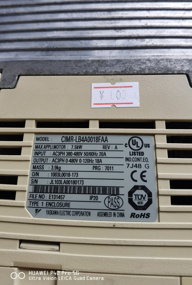 1PC NEW IN BOX Yaskawa Inverter CIMR-LB4A0018FAA one year warranty