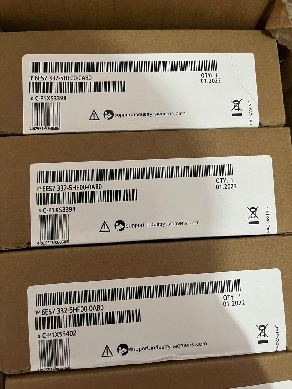 库存全新原装西门子 6ES7332-5HF00-0AB0 PLC 模块 1 年质保