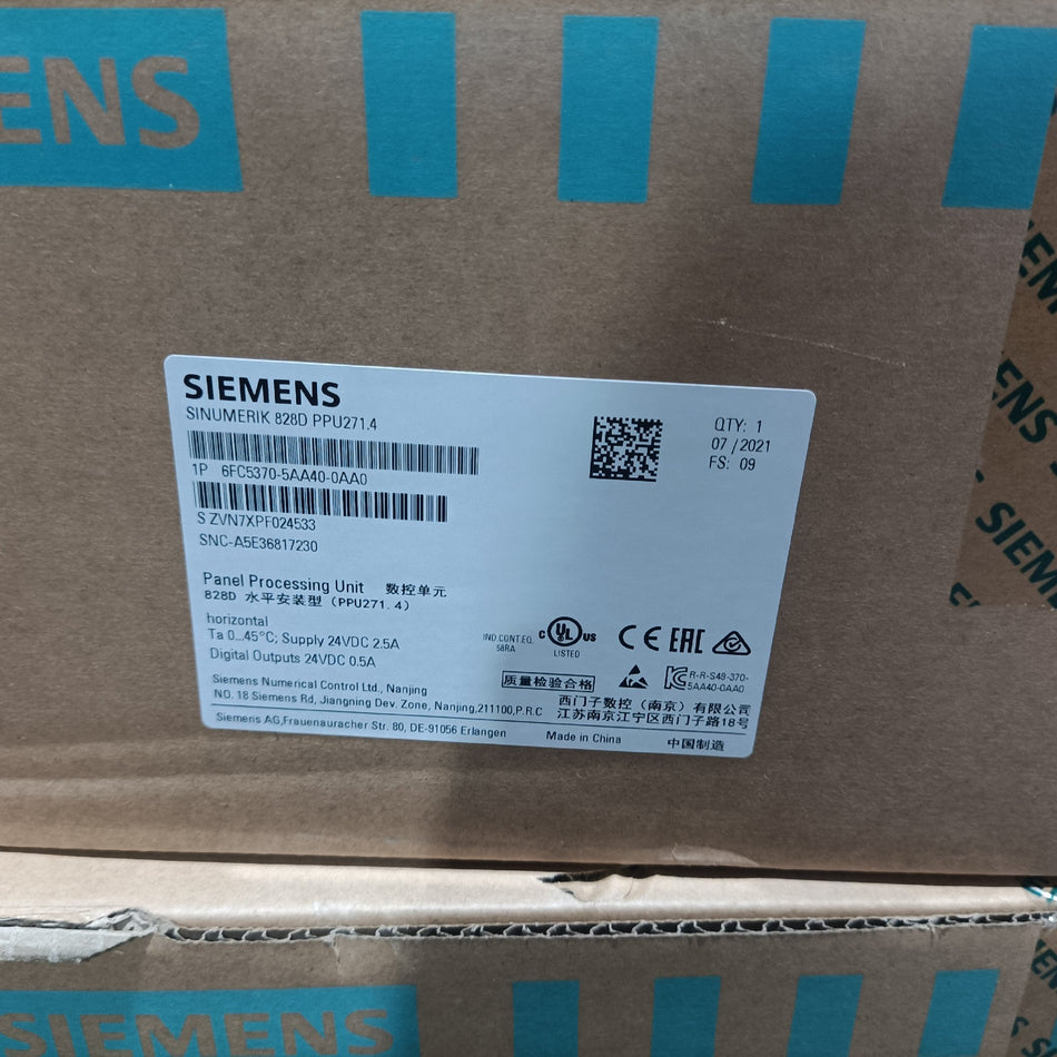 1 PC NOVO SIEMENS SINUMERIK 828D 6FC5370-5AA40-0AA0