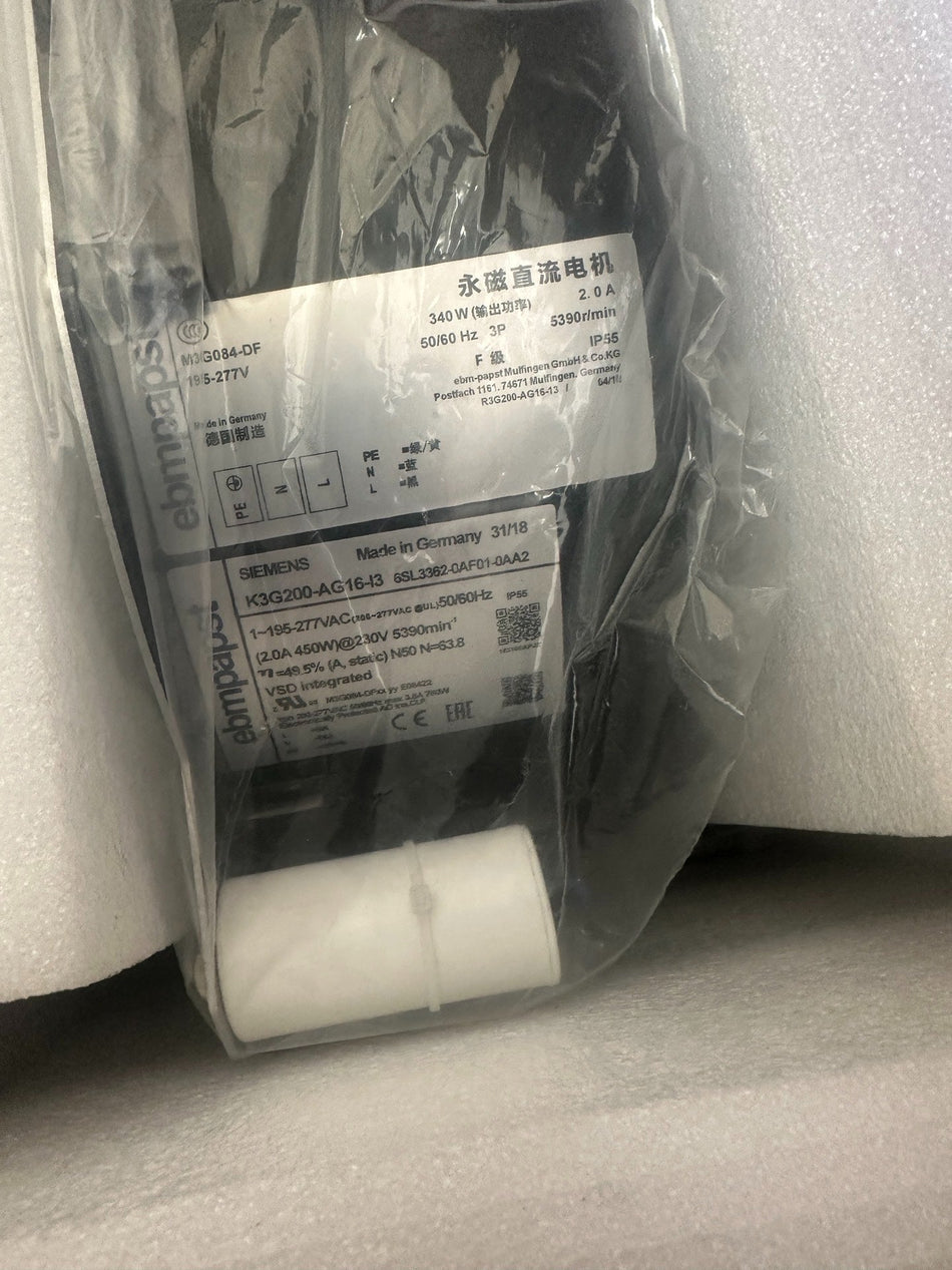 1PCS 翻新西门子风扇 6SL3362-0AF01-0AA2 6SL3 362-0AF01-0AA2
