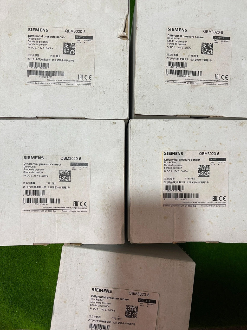 Sensor de pressão Siemens QBM3020-5, novo em caixa