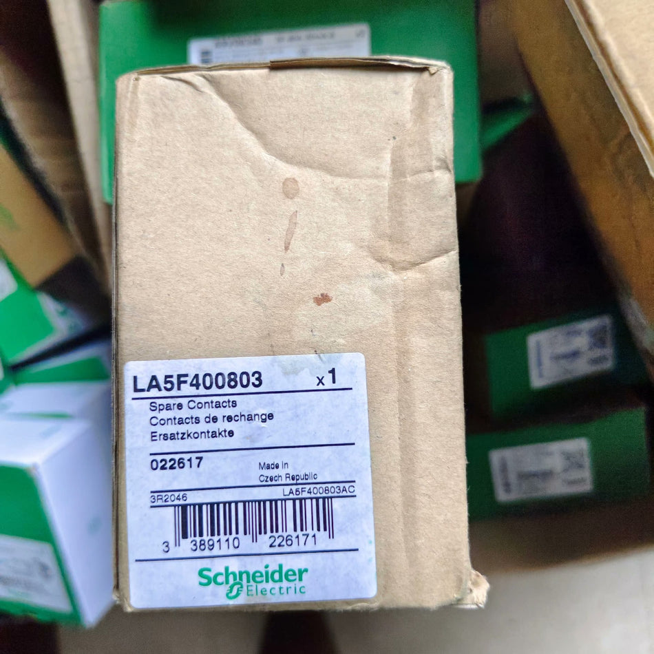 施耐德 LA5F400803 备用触点 全新带盒。DHL/FEDEX/UPS