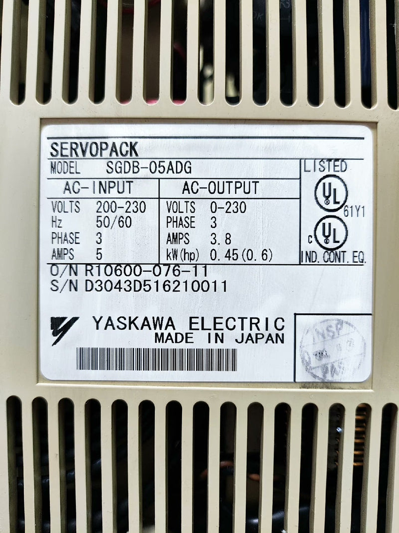 1PC for Yaskawa SGDB-05ADG used SGDB05ADG  A06