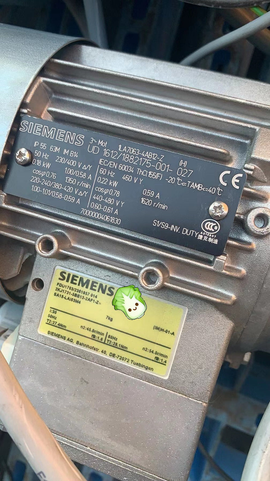 SIEMENS 1LA7063-4AB12-Z (CONFORME IMAGINAÇÃO) NSNP