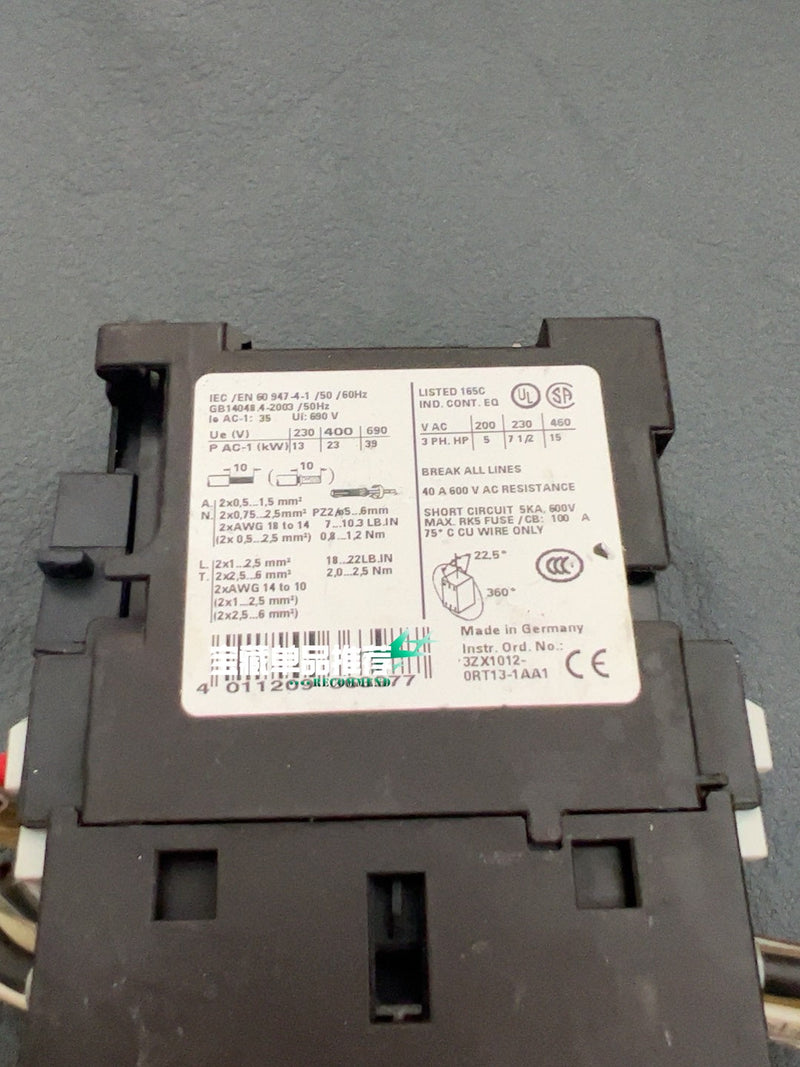 SIEMENS 3ZX1012-ORT13-1AA1 24VDC NSNP