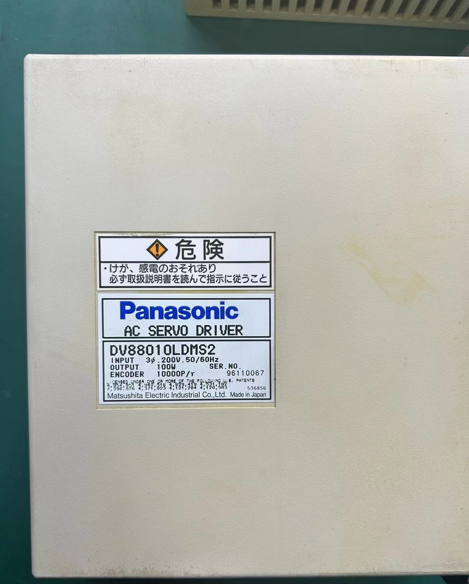 1 件适用于松下 DV88010LDMS2 二手伺服电机 免运费 A08