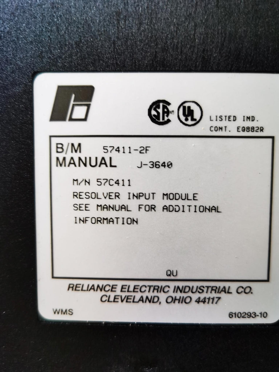 1 件适用于 Reliance 57C411-2F A-7-2-005 57C4112F