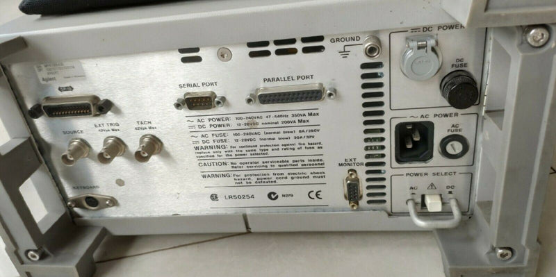 Agilent 35670A opt:1c2 1d0 1d2 1d3 1d4 ay6 UFF