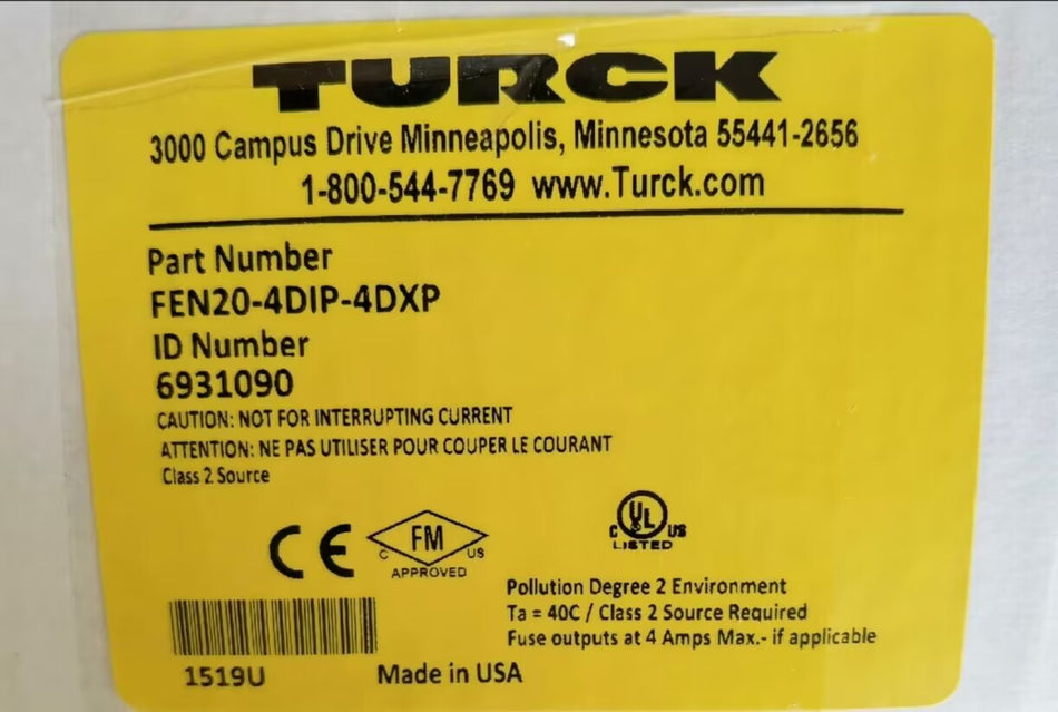 1PC FOR  Turck FEN20-4DIP-4DXP New mx1