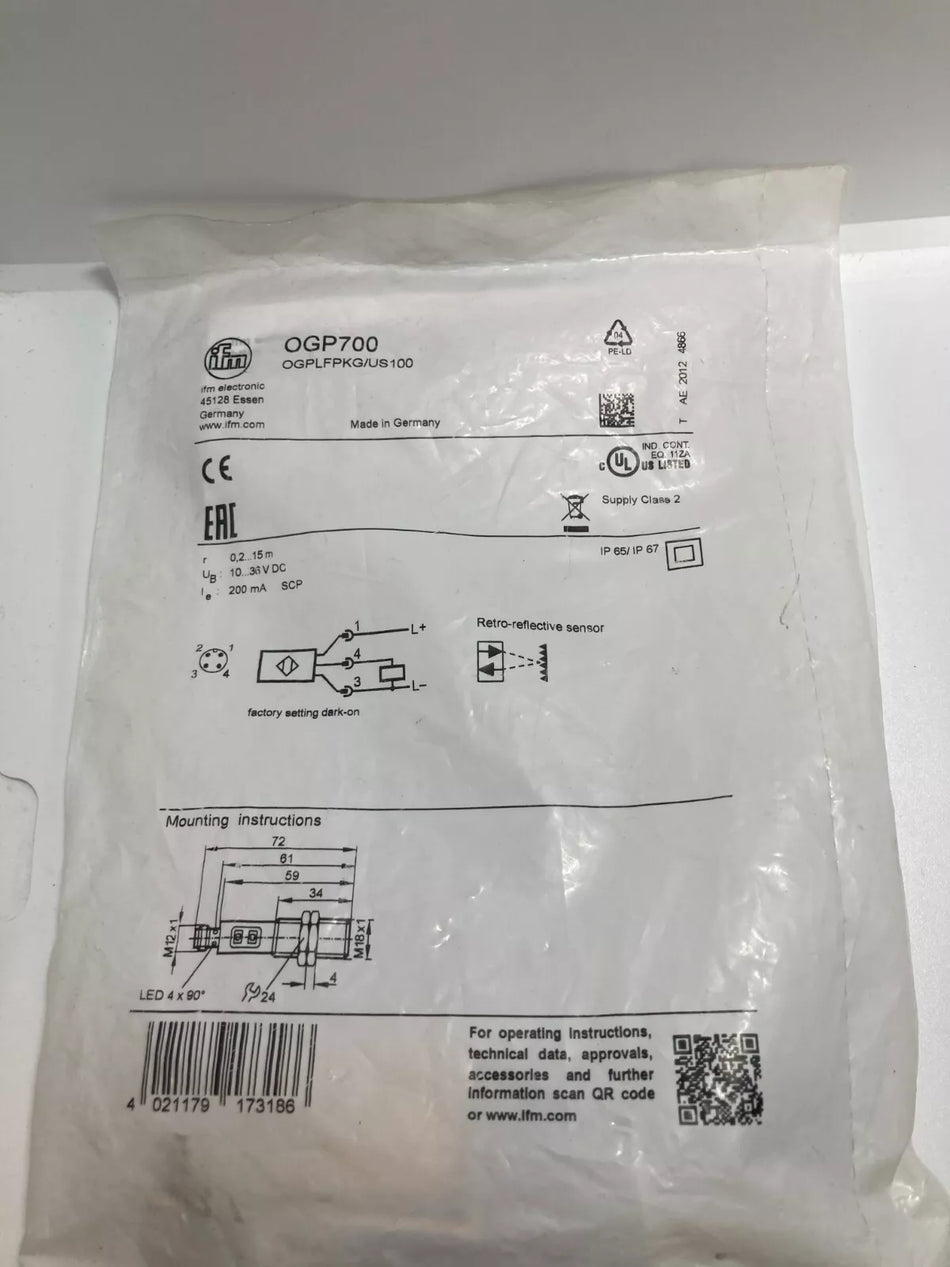 1PC FOR IFM OGP700 New mx1