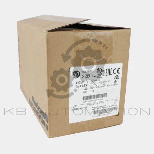 22B-D010N104 Allen-Bradley PowerFlex 40 AC Antrieb, 380-480V, 10,5 A, 4kW (5PS)