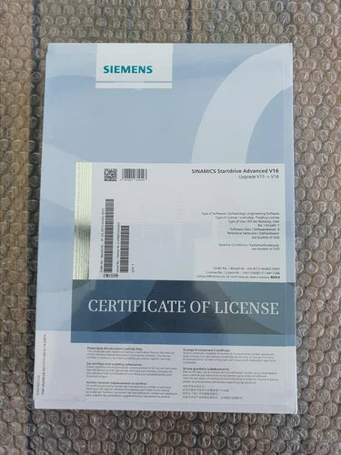 Siemens SINAMICS Startdrive Advanced V15 Upgrade 6SL3072-4GA02-0XE5 NEW VERSI...