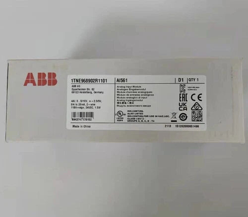 1PC New ABB AI561 1TNE968902R1101 Analog Input Module In Box Expedited Shipping