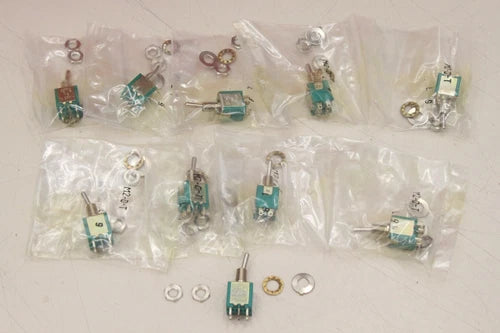 10x FEME M2-DT 3A 250V Kippschalter Wippschalter M2DT OVP