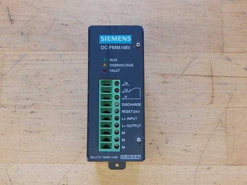 SIEMENS POWER MANAGEMENT MODULE DC-PMM/48V, 9AL2137-1BA00-1AA0 .Excellent Condition