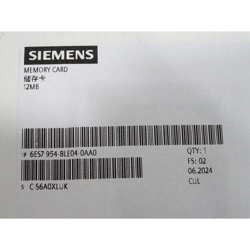 New Siemens 6ES7954-8LE04-0AA0 SIMATIC S7 Memory Cards 6ES7 954-8LE04-0AA0