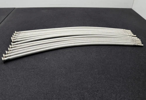 11x Panzerschlauch f¨¹r Trinkwasser geeignet L?nge 600mm ohne ?berwurfmutter