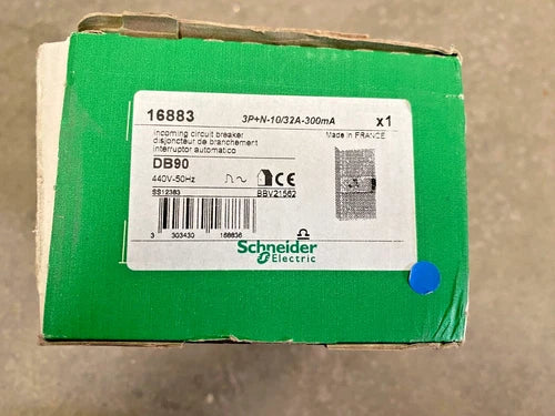 SCHNEIDER ELECTRIC 16883 DDI 3P+N-10/32A-300mA INCOMING CIRCUIT BREAKER DB90