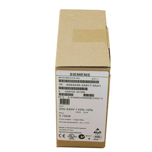 New SIEMENS 6SE6440-2AB17-5AA1 6SE6 440-2AB17-5AA1 MM 440 with A Class Filter