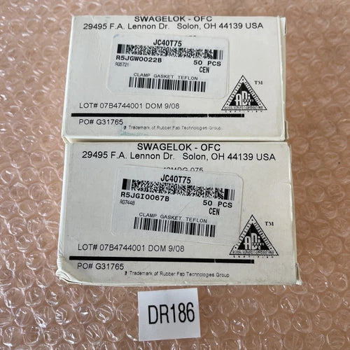 (100) NEW- Swagelok JC40T75 Teflon Clamp Seal Gaskets || Fast Shipped ????