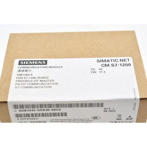 New Siemens 6GK7243-5DX30-0XE0 6GK72435DX300XE0 Communications CM 1243-5