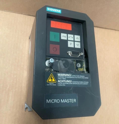 Siemens 6SE3111-5CA40 MICROMASTER VFD, 250W, 1/3 Phase, 230V AC