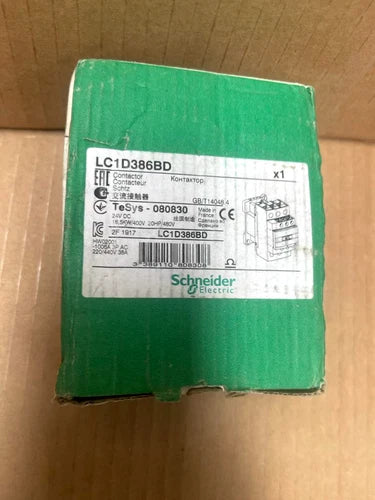 Schneider Electric LC1D386BD 3P(3NO), AC-3/AC-3e, =440V, 38A, 24V DC coil