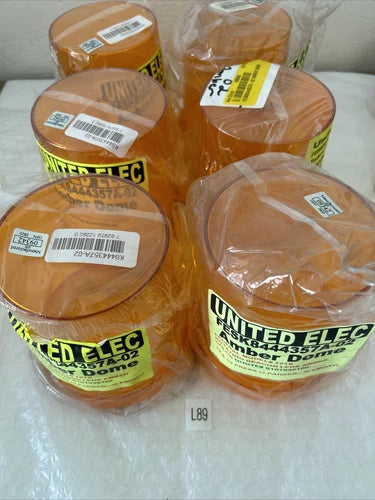 (6) FEDERAL SIGNAL K8444357A-02 AMBER DOME NNB FAST SHIPPING! + WARRANTY