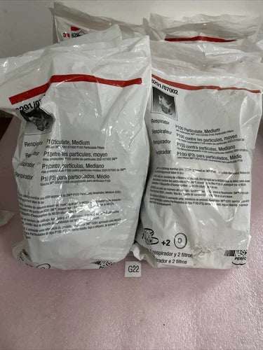 (7) 3M(TM) Half Facepiece Respirator Assembly 6291/07002 Sz. Medium (See Dates)