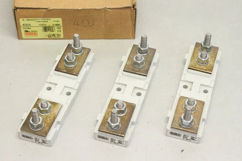 3x SIBA 2118901 400A 1000V Sicherung Sockel Fuse Base NH00 4028864048968 OVP