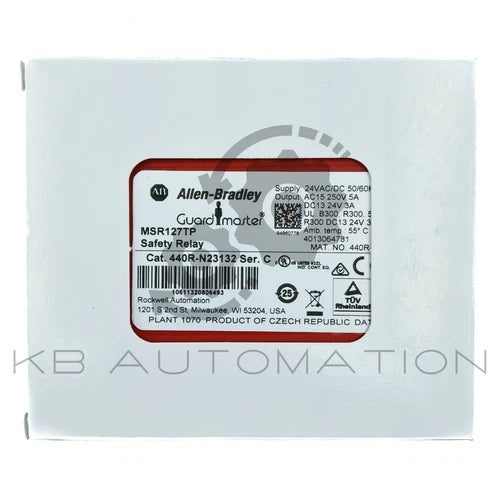 440R-N23132 (MSR127TP) 单功能安全继电器，3NO，1NC，24V AC/DC