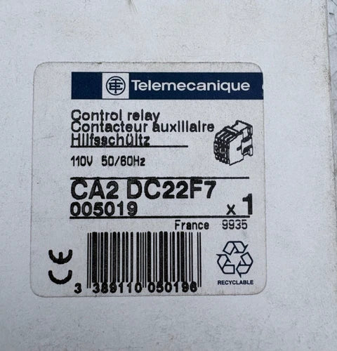 施耐德电气辅助接触器 CA2 CD22F7 x1