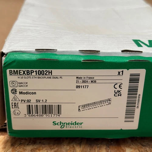 Schneider Electric - BMEXBP1002H - Modicon X80 Ruggedized 10-Slot Ethernet/X-Bus