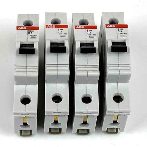 ABB S261 C3 Sicherungsautomat Leitungsschutzschalter (4Stk.), unused