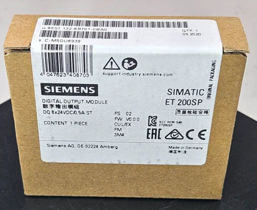 New Siemens 6ES7132-6BF01-0BA0 ET200SP Digital Output Module 6ES7 132-6BF01-0BA0