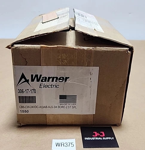 *BRAND NEW* Warner Electric 306-17-170 Spring Clutch CB6-CW-24VDC 3/4 + Warranty