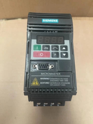 SIEMENS MICROMASTER 6SE9212-1CA40 230V - 0.50HP/370W AC Speed Drive