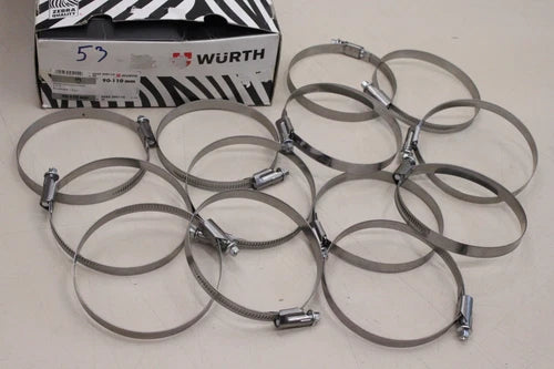 13x W¨¹RTH Zebra 90-110mm Schlauchschellen Schelle  4024835051149 OVP
