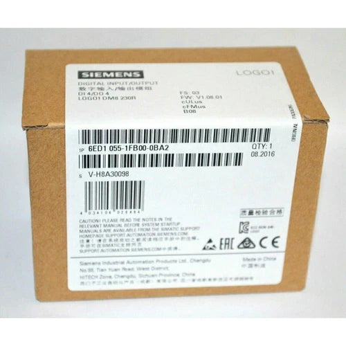 New Siemens 6ED1055-1FB00-0BA2 LOGO DM8230R expansion module 6ED1 055-1FB00-0BA2