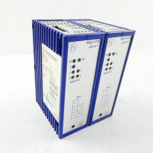 2x Hirschmann RS2-5TX RAIL SWITCH - set of 2