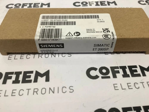 6ES71936PA000AA0 - SIEMENS - 6ES7193-6PA00-0AA0 Server Module NEW